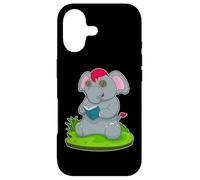 Carcasa para iPhone 17 Elefante Nerd Libro Gafas