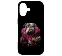 Carcasa para iPhone 17 Elegante Retrato de Ciervo Moda Animal Copa de Vino gráfico