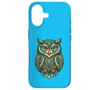 Carcasa para iPhone 17 Elemental Folk Art Owl Symmetrical Mandala Bird Graphic