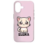 Carcasa para iPhone 17 Elena - Lindo diseño de Gatito para niñas con Nombre Elena