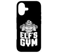Carcasa para iPhone 17 Elf's Gym Kettlebell Bodybuilder Entrenamiento de Navidad