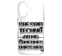 Carcasa para iPhone 17 Ella Dijo Que Tecno o yo, a Veces la Echo de Menos, es Gracioso.