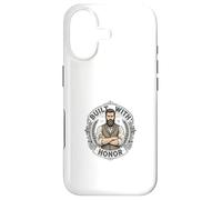 Carcasa para iPhone 17 Emblema de Honor de Caballero Barbudo Vintage Estilo Retro
