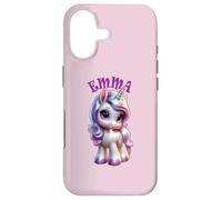 Carcasa para iPhone 17 Emma - Bonito diseño de Unicornio para niñas con Nombre Emma