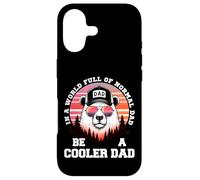 Carcasa para iPhone 17 En un Mundo Lleno de papá Normal sé un papá más Fresco Kool Papa Bear