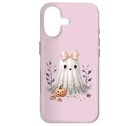 Carcasa para iPhone 17 Encaje Fantasma Halloween Coqueta Arco Vintage Mujeres niñas
