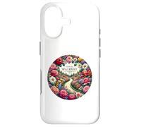 Carcasa para iPhone 17 Encantador Camino de jardín Floral con Rosas, peonías, Margaritas