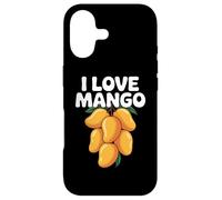 Carcasa para iPhone 17 Encantador de Frutas con Texto en inglés I Love Mango