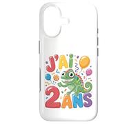 Carcasa para iPhone 17 Enfant Cheval Gecko 2ans Anniversaire Garcon Fille lézard