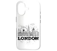 Carcasa para iPhone 17 Enjoy Travel & Wear London Skyline Sketch Drawing Graphic