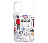Carcasa para iPhone 17 Enjoy Wear Cool United Kingdom London Doodles Graphic Kawaii