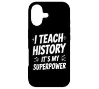 Carcasa para iPhone 17 Enseño Historia Divertido Maestro Superpoder