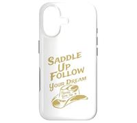 Carcasa para iPhone 17 Ensilla y Sigue tu sueño, Nunca te Des por vencido