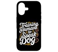 Carcasa para iPhone 17 Entrenamiento de Humanos para Hablar Perro Divertido Entrenador de Perros
