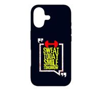 Carcasa para iPhone 17 Entrenamiento Motivación Sudar Hoy Sonríe Mañana Fitness GIM