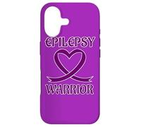 Carcasa para iPhone 17 Epilepsy Warrior Purple Heart Ribbon Awareness