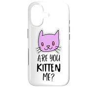 Carcasa para iPhone 17 ¿Eres Gatito, Tengo razón? Signo de maullido, Gatito Divertido