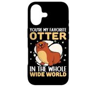 Carcasa para iPhone 17 Eres mi Nutria Favorita en Todo el Mundo