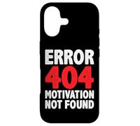 Carcasa para iPhone 17 Error 404 Motivation Not Found Refranes Divertidos