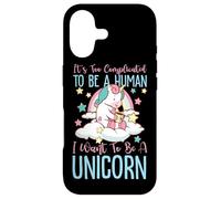 Carcasa para iPhone 17 Es Demasiado Complicado para Ser Humano, Quiero Ser Un Unicornio
