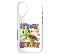 Carcasa para iPhone 17 Es mi cumpleaños Tortuga Nadando
