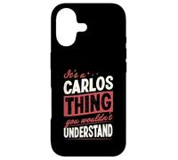 Carcasa para iPhone 17 Es una Cosa de Carlos Que no entenderías Nombre