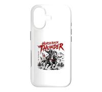Carcasa para iPhone 17 Escena de Batalla épica Guerrero Samurai Trueno Caballo