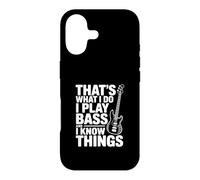 Carcasa para iPhone 17 Eso es lo Que Hago Toco el bajo y pienso Cosas