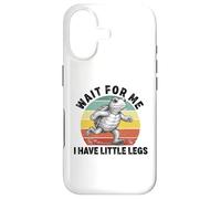 Carcasa para iPhone 17 Espérame Tengo piernas lentas Funning Turtle Running