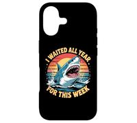 Carcasa para iPhone 17 Esperé Todo el año para Esta Semana Amante de los Tiburones Ocean Wildlife