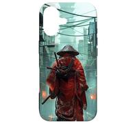 Carcasa para iPhone 17 Espíritu Bushido japonés en Samurai Retro Punk Vaporwave