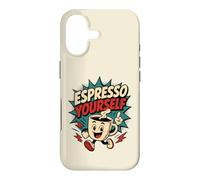 Carcasa para iPhone 17 Espresso Yourself Divertido Estilo Vintage Café Comic Retro Art