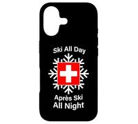 Carcasa para iPhone 17 Esquí Todo el Día Après Esquí Toda la Noche Suiza