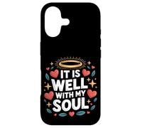 Carcasa para iPhone 17 Está Bien con mi Alma, Lindo Mensaje Positivo, Faith