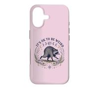 Carcasa para iPhone 17 Está Bien ser Raro Ronda Viral Raccoon Cottagecore