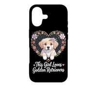 Carcasa para iPhone 17 Esta Chica ama Golden Retrievers Girls Golden Retriever