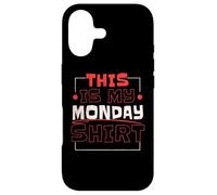 Carcasa para iPhone 17 Esta es mi Camiseta del Lunes: Monday Lover Week