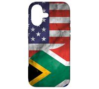 Carcasa para iPhone 17 Estados Unidos y Sudáfrica Yin Yang - Bandera sudafricana Americana
