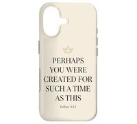 Carcasa para iPhone 17 Ester 4:14 Corona Versículo de la Biblia Fe Mujeres
