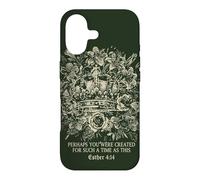 Carcasa para iPhone 17 Esther Cuatro Catorce Fe Cristiana Corona Floral Reina