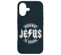 Carcasa para iPhone 17 Estilo Rock Retro, fe Cristiana, autopista al Cielo, Jesús