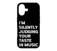 Carcasa para iPhone 17 Estoy juzgando en Silencio tu Gusto en música Profesor DJ Músico
