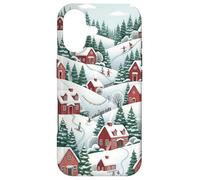 Carcasa para iPhone 17 Estuche Christmas Village para un Ambiente Acogedor de
