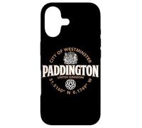 Carcasa para iPhone 17 Etiqueta de coordenadas de la Ciudad de Paddington de Westminster 2C