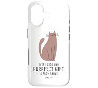 Carcasa para iPhone 17 Every Good & Purrfect (Gift) is from Above - James 1:17 Cat