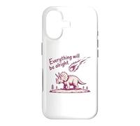 Carcasa para iPhone 17 Everything Is Alright Dinosaur Asteroid Chaos Graphic Retro