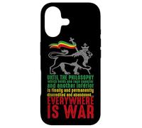 Carcasa para iPhone 17 Everywhere IS War Discurso Haile Selassie León Judá Reggae