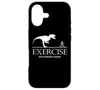 Carcasa para iPhone 17 Exercise Motivation Required Funny T-Rex Graphic Gym Saying