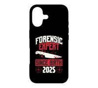 Carcasa para iPhone 17 Experto forense Desde el Nacimiento 2025 Cumpleaños temático de crímenes Reales