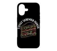 Carcasa para iPhone 17 Experto Sandwichera Divertido Jamón Queso Tocino Sandwich Amante